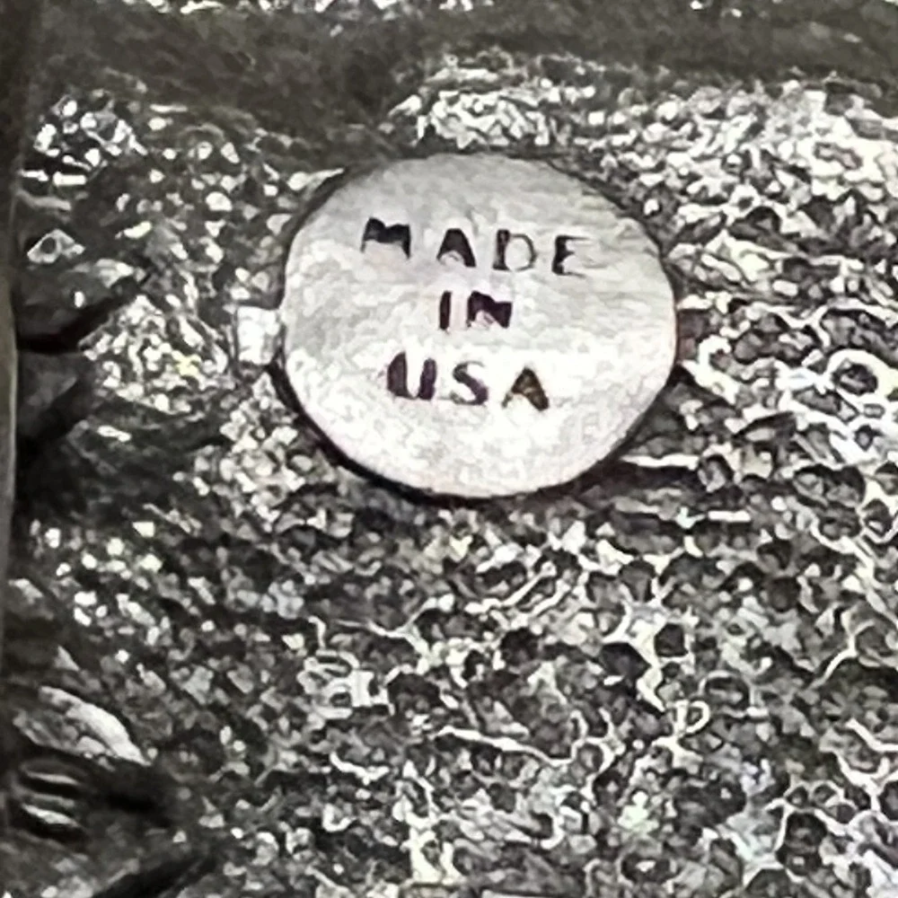 VTG God's Country Buckle*Missing Pin*1983 Bergamot Works USA 3D Mts Kayaks